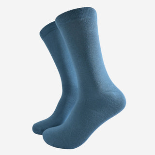 Bambussokker Ensfarget Teal Str. 41-45