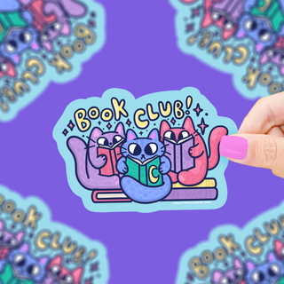 Kitty Book Club - Klistremerke