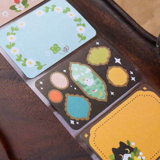 Rull med 100 Etiketter - Retro Frames