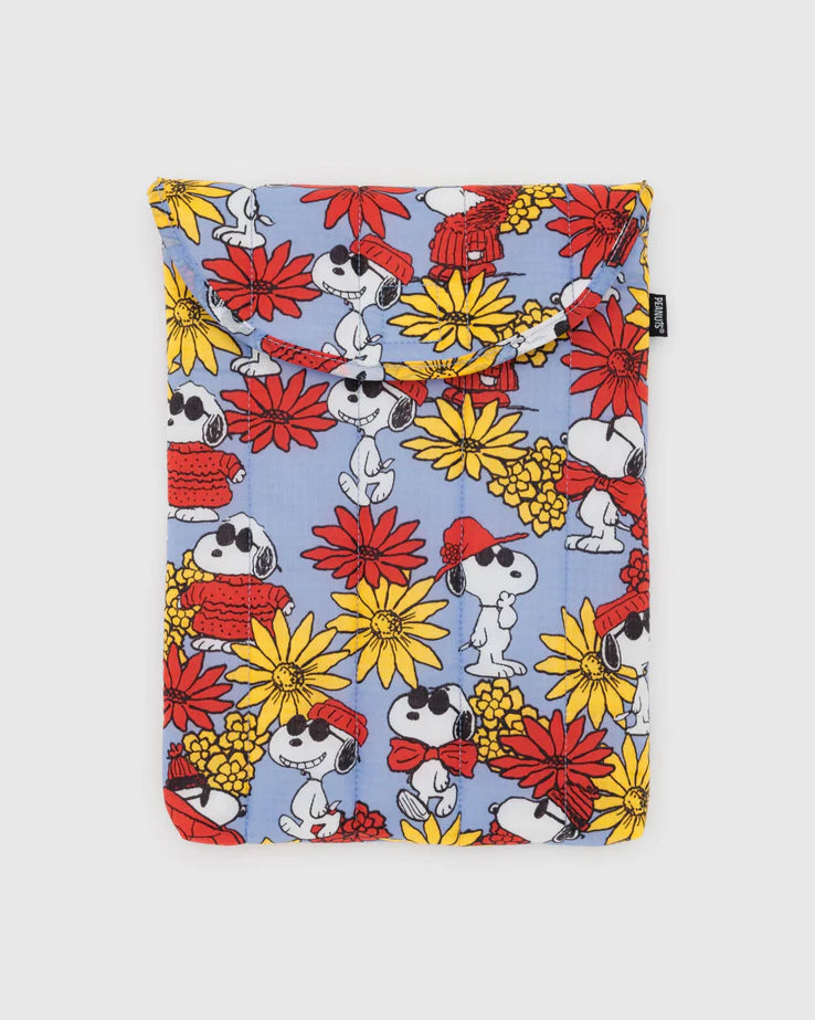 BAGGU Puffy Laptop Sleeve 13"/14" - Floral Snoopy