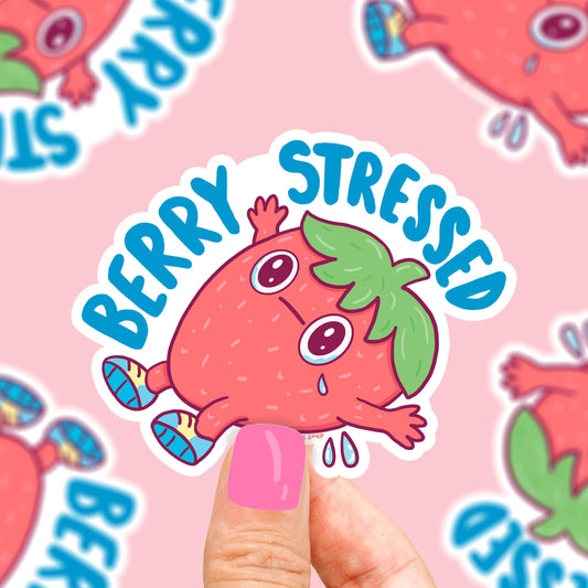 Berry Stressed - Klistremerke