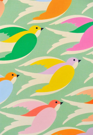 Elvira.v.v.Designs - Birds in Flight Kort – Mint Green - COLORPOP