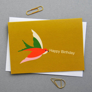 Elvira.v.v.Designs - Sett med 8 Kort - Happy Birthday Fugler - COLORPOP