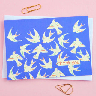 Elvira.v.v.Designs - Sett med 8 Takkekort - Fugler - COLORPOP