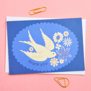 Elvira.v.v.Designs - Sett med 8 Takkekort - Svaler i Retro Rammer - COLORPOP