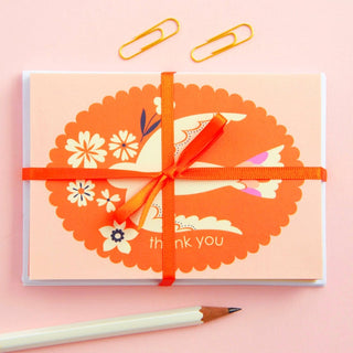 Elvira.v.v.Designs - Sett med 8 Takkekort - Svaler i Retro Rammer - COLORPOP