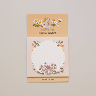 Sticky Notes - Jackalope's Garden (Cream)