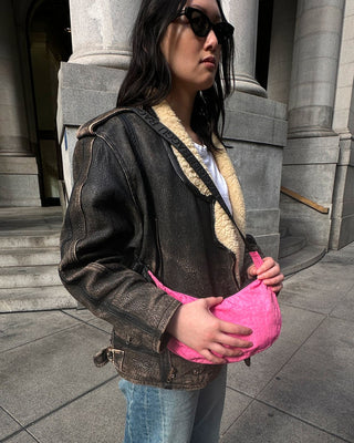 BAGGU Small Crescent Bag - Azalea Pink