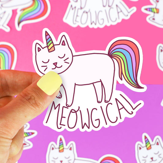 Meowgical Rainbow Cat - Klistremerke