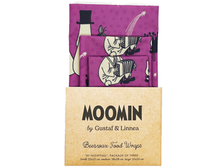 Gustaf och Linnea - Mummitrollet - Beeswax Wrap "By nightfall" - Sett med 3 stk - COLORPOP