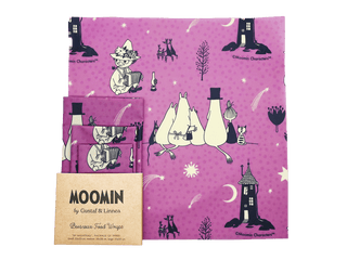 Gustaf och Linnea - Mummitrollet - Beeswax Wrap "By nightfall" - Sett med 3 stk - COLORPOP