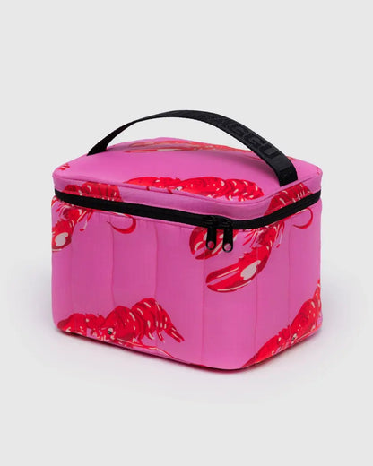 BAGGU Puffy Lunch Bag - Pink Lobster