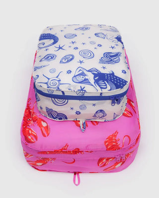BAGGU Large Packing Cube Set - Sea Creatures