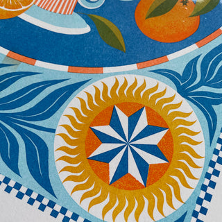 Greek Summer - A3 Risograph Print
