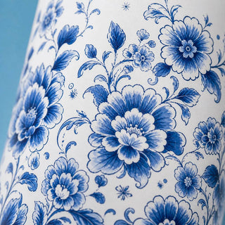 IZY Bottles - IZY Drikkeflaske Med Sugerør – Blue Floral 900ml - COLORPOP