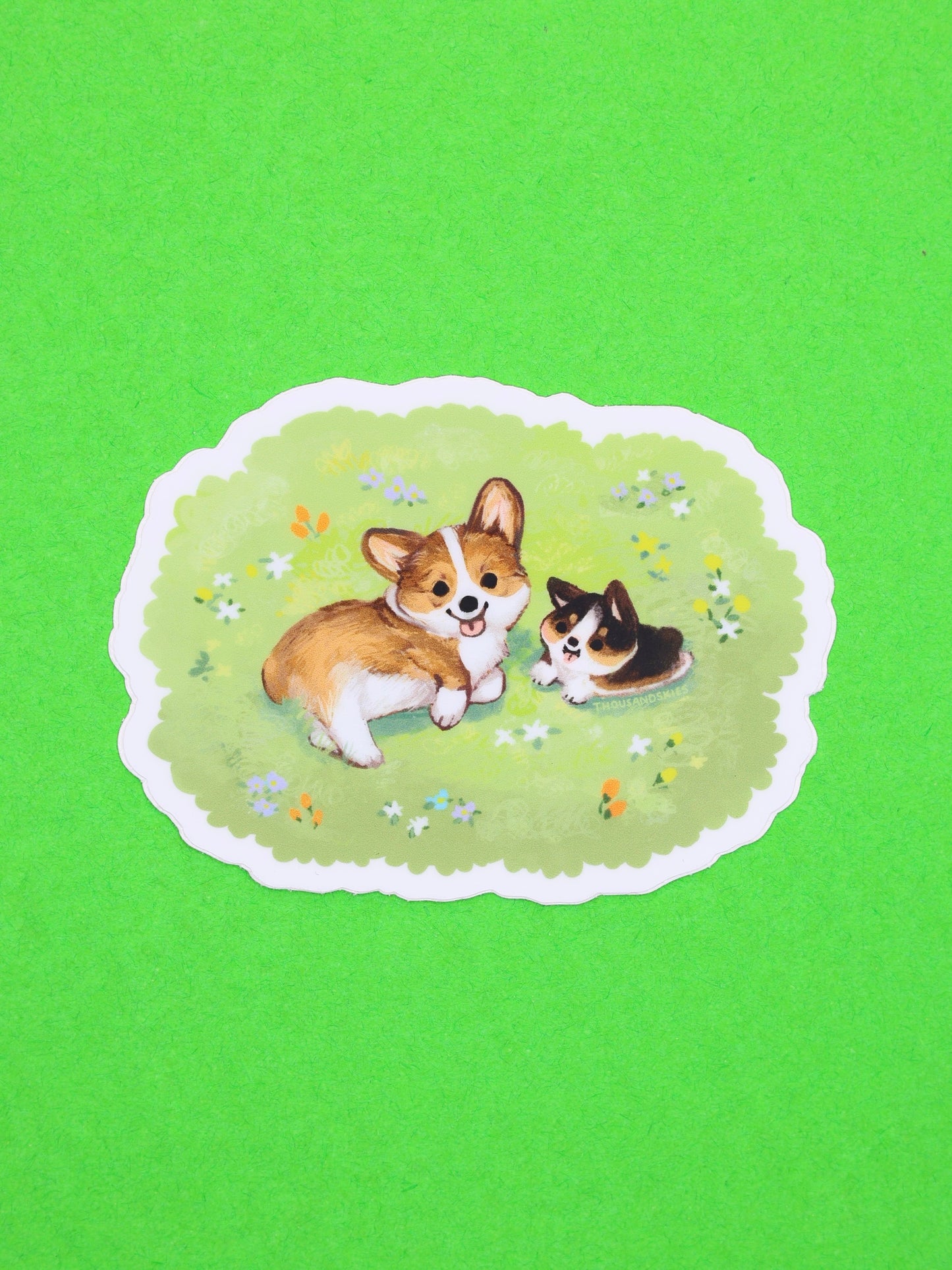 Corgi-valper - Klistremerke