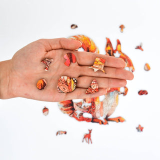 Lubiwood - Ekorn Puslespill Premium - COLORPOP