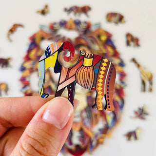 Lubiwood - Løve Puslespill Premium - COLORPOP