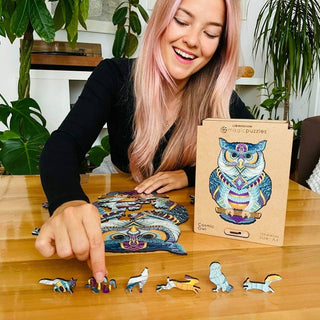 Lubiwood - Ugle Puslespill Premium - COLORPOP