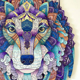 Lubiwood - Ulv Puslespill Premium - COLORPOP