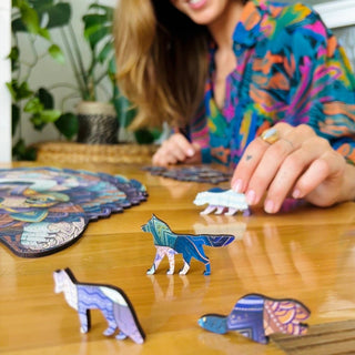 Lubiwood - Ulv Puslespill Premium - COLORPOP