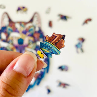 Lubiwood - Ulv Puslespill Premium - COLORPOP