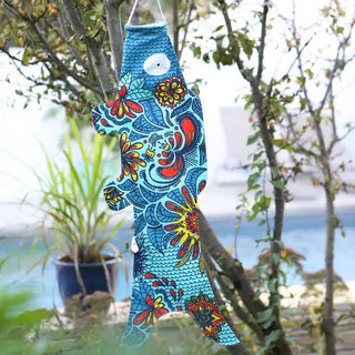 MADAME MO - Koinobori Blue Blossom (M) - Økologisk Bomull - COLORPOP