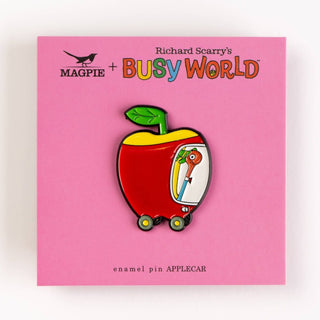 Magpie - Busy Town - Applecar Enamel Pin - COLORPOP