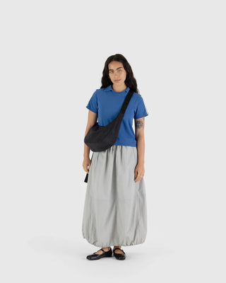 BAGGU Medium Crescent Bag - Black (ny lengde på stropp)