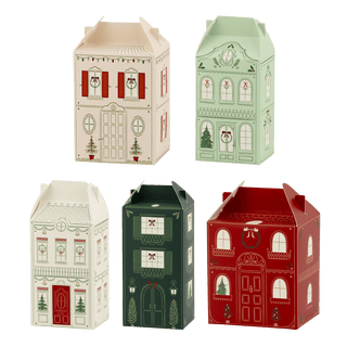 My Mind’s Eye - Christmas Village - Pakkekalender Bokser Formet Som Hus (25 stk) - COLORPOP