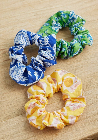 Namaste - Block Print Scrunchie - Fargerike Strikk - COLORPOP