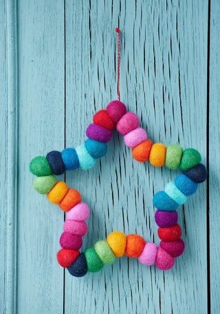 Namaste - Fair Trade Julepynt - Multifarget Stjerne - COLORPOP