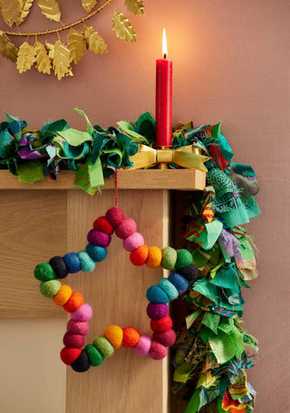 Namaste - Fair Trade Julepynt - Multifarget Stjerne - COLORPOP