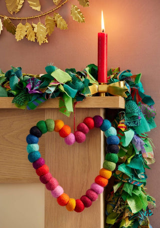 Namaste - Faire Trade Julepynt - Multifarget Hjerte - COLORPOP