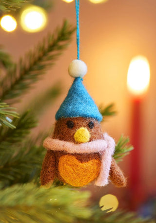 Namaste - Faire Trade Julepynt - Sett med 5 fugler - COLORPOP