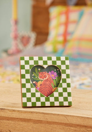 Namaste - Foto - ramme med Hjerte - Ruter Grønn - COLORPOP