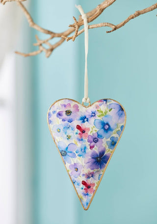 Namaste - Watercolour Floral Heart - Dekorasjon i metall - COLORPOP