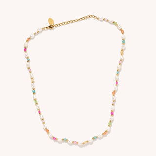 Nikki Smith Designs - Colorful Pearl Necklace - COLORPOP