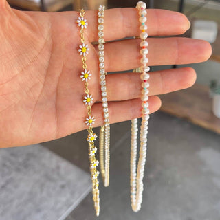 Nikki Smith Designs - Daisy White Necklace - COLORPOP