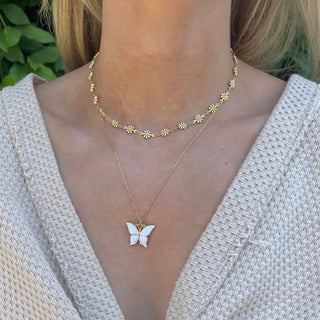 Nikki Smith Designs - Daisy White Necklace - COLORPOP