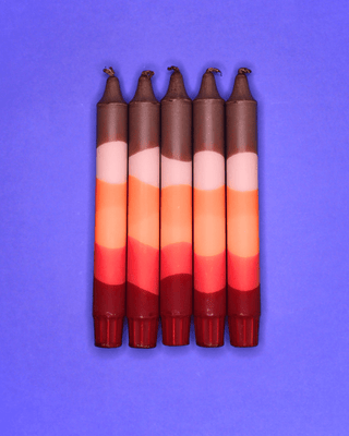 Nordtrice - Kronelys - Brun til Rød - COLORPOP