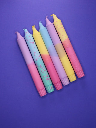 Nordtrice - Kronelys - Gul og Rosa - COLORPOP