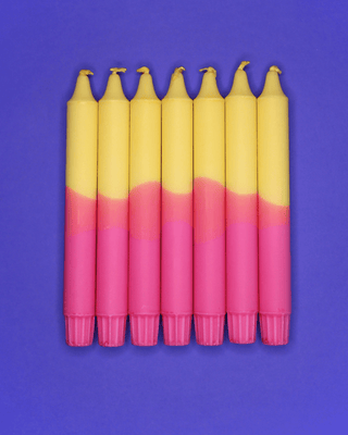 Nordtrice - Kronelys - Gul og Rosa - COLORPOP
