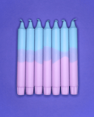 Nordtrice - Kronelys - Pastell Blå og Lilla - COLORPOP