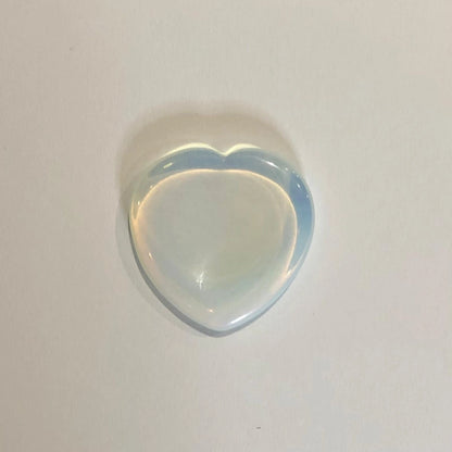 Opalite Heart Worry Thumb Stone