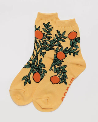 BAGGU Crew Sock - Orange Tree