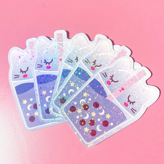 Paper Cat Club - Bubble Tea Lilac Klistremerke - COLORPOP