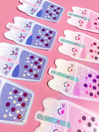 Paper Cat Club - Bubble Tea Lilac Klistremerke - COLORPOP