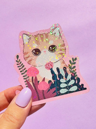 Paper Cat Club - Floral Kitty Klistremerke - COLORPOP