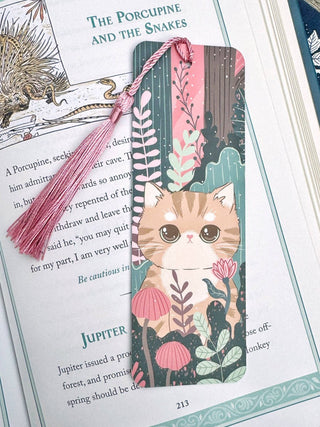 Paper Cat Club - Forest Blooms - Bokmerke med Rosa Dusk - COLORPOP